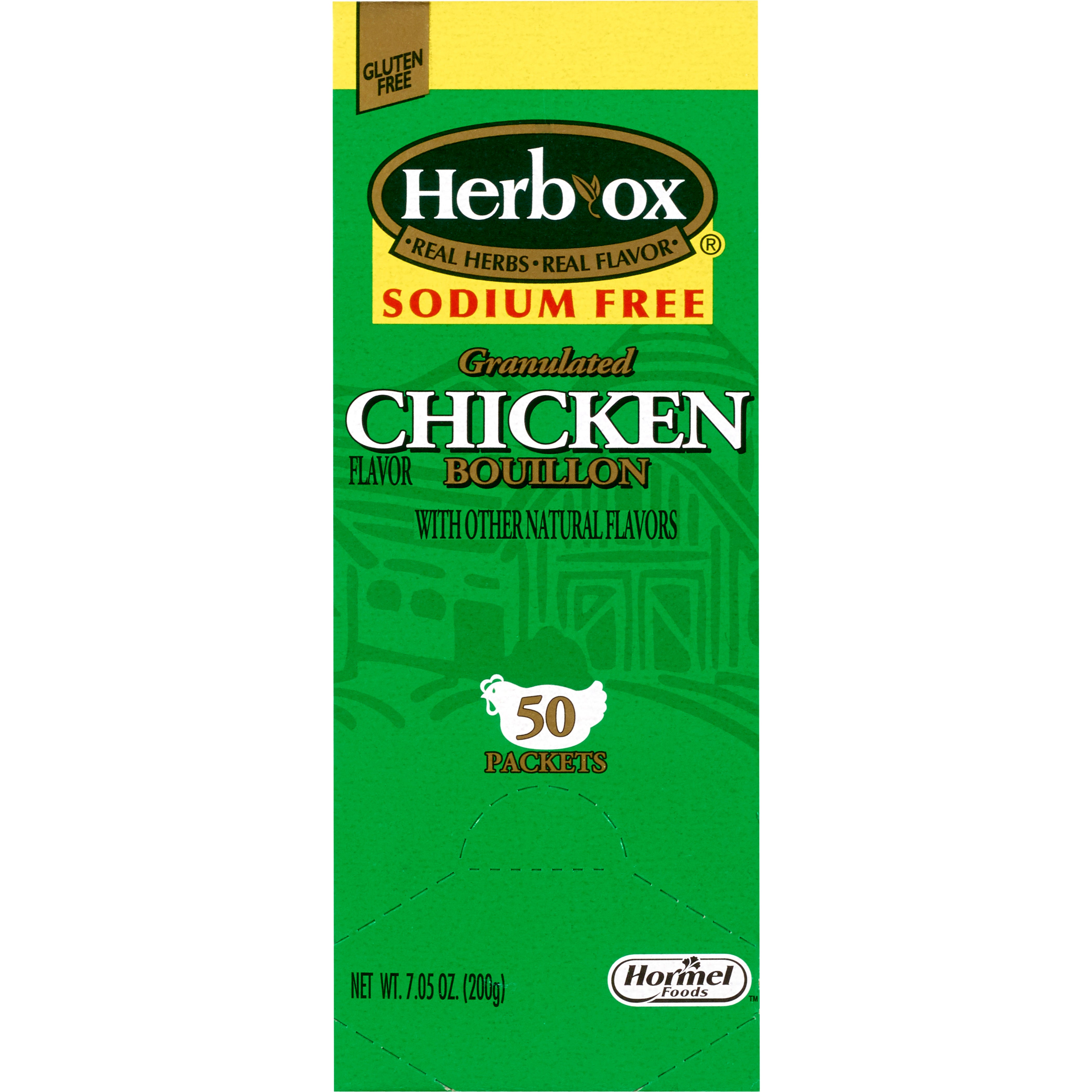 Hormel Food Sales - Instant Broth Herb-Ox® Sodium Free Chicken Flavor Liquid 8 oz. Individual Packet [300/CS]