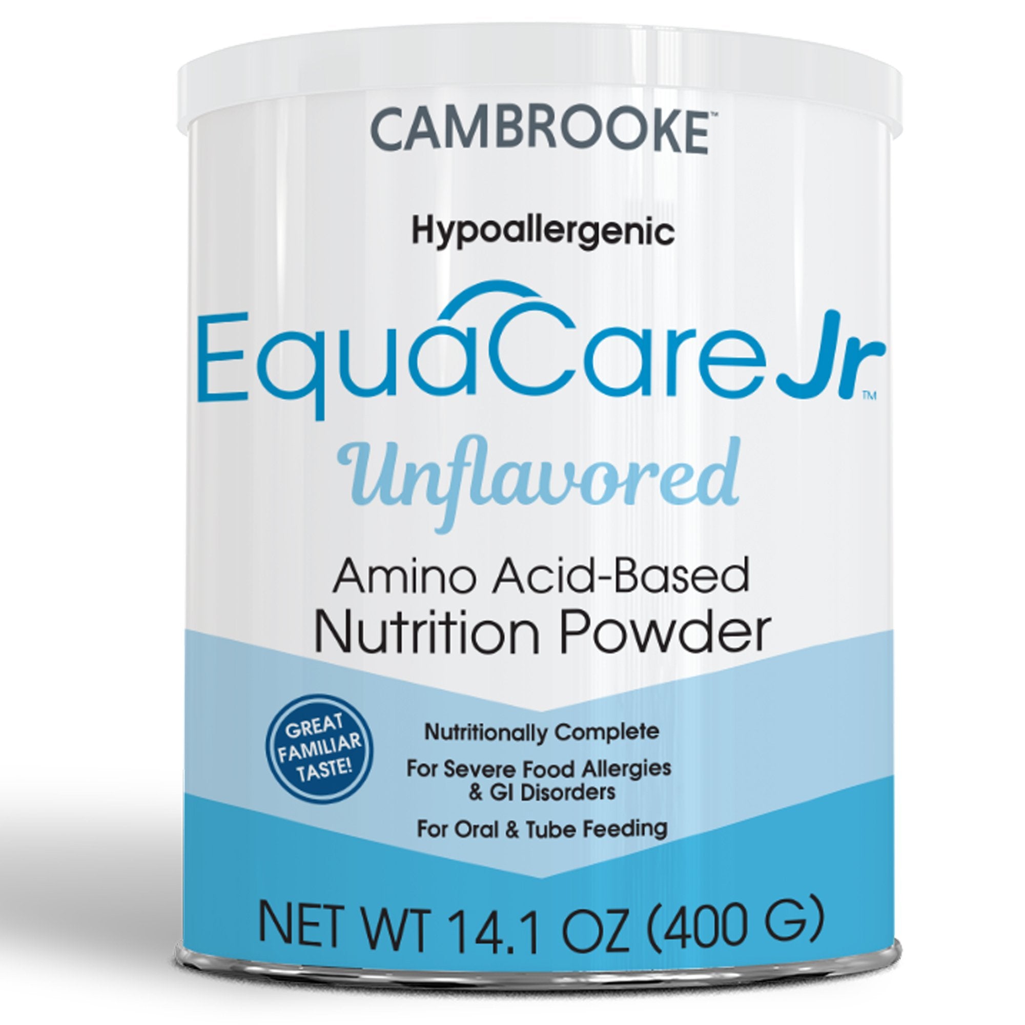 Cambrooke Therapeutics - Pediatric Oral Supplement EquaCare Jr™ Unflavored 14.1 oz. Can Powder Amino Acid Food Allergies [6/CS]