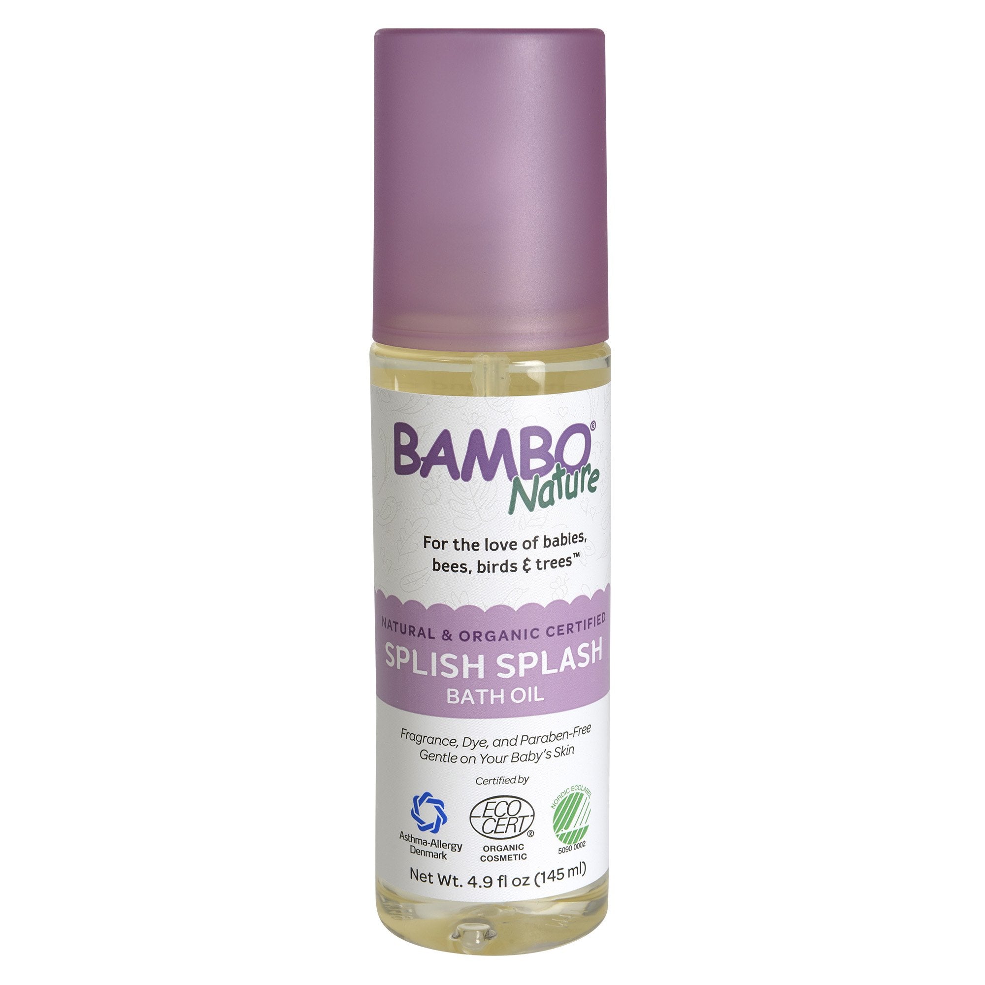 Abena North America - Bath Oil Bambo® Nature Splish Splash 4.9 oz. Bottle Unscented Oil [48/CS]