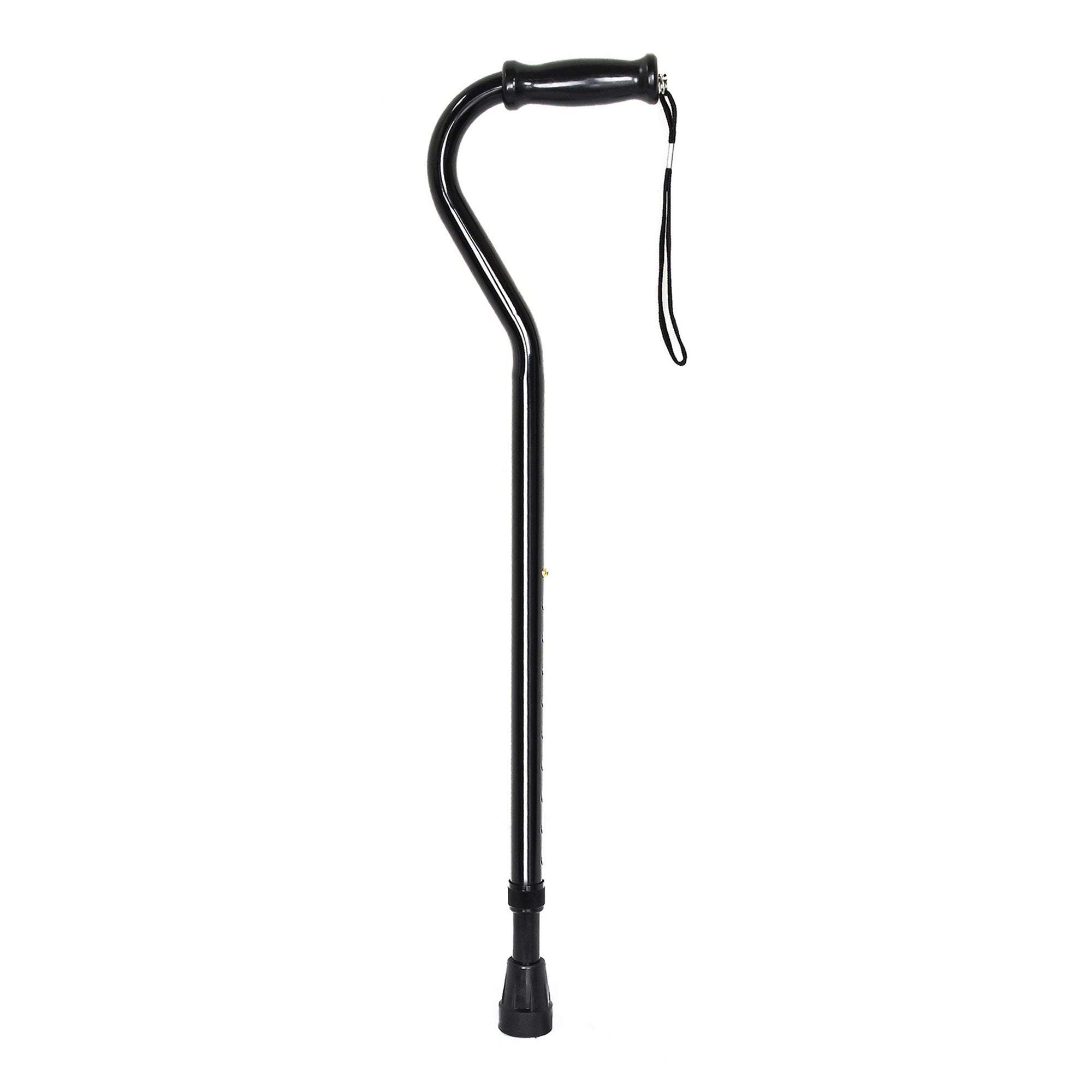 McKesson Brand - Offset Cane McKesson Steel 29-3/4 to 37-3/4 Inch Height Black [6/CS]