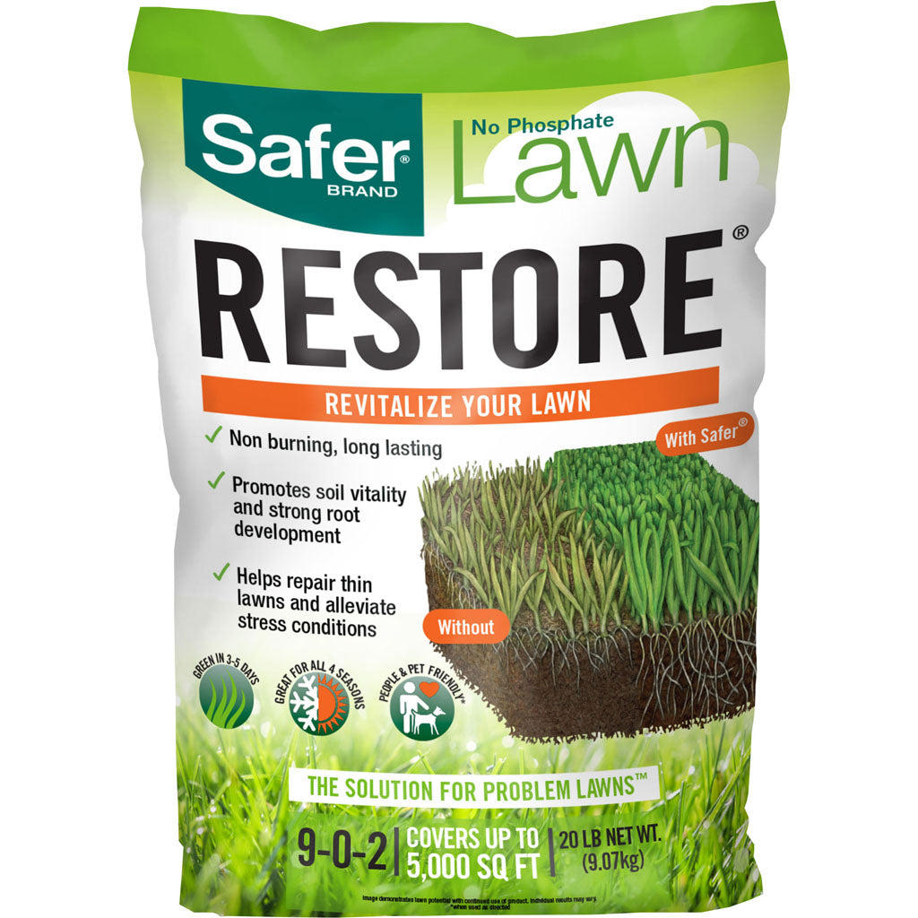 Safer No Phosphate Lawn Restore (20 LB)
