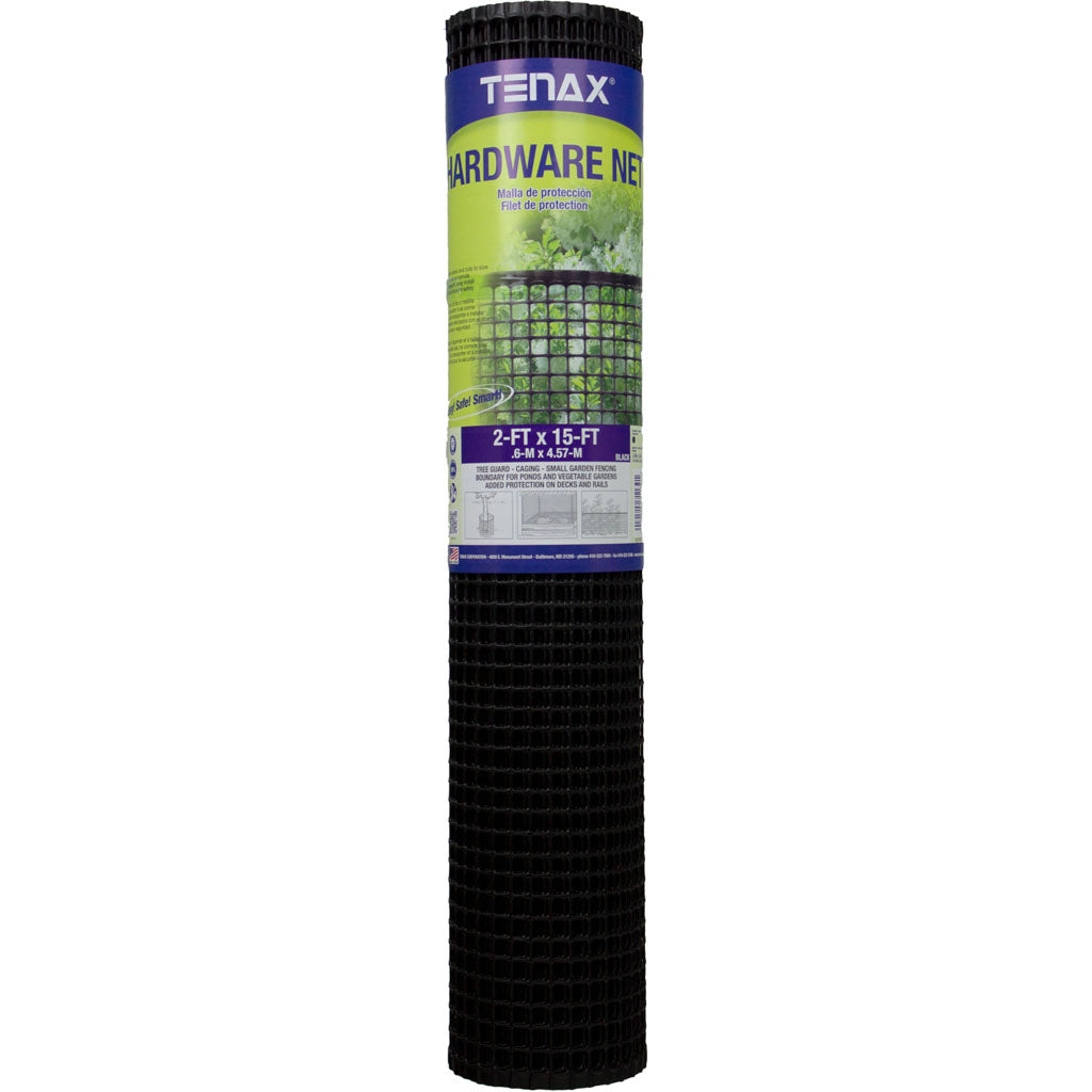 Tenax Plastic Hardware Net (BLACK, 2X15 FT)