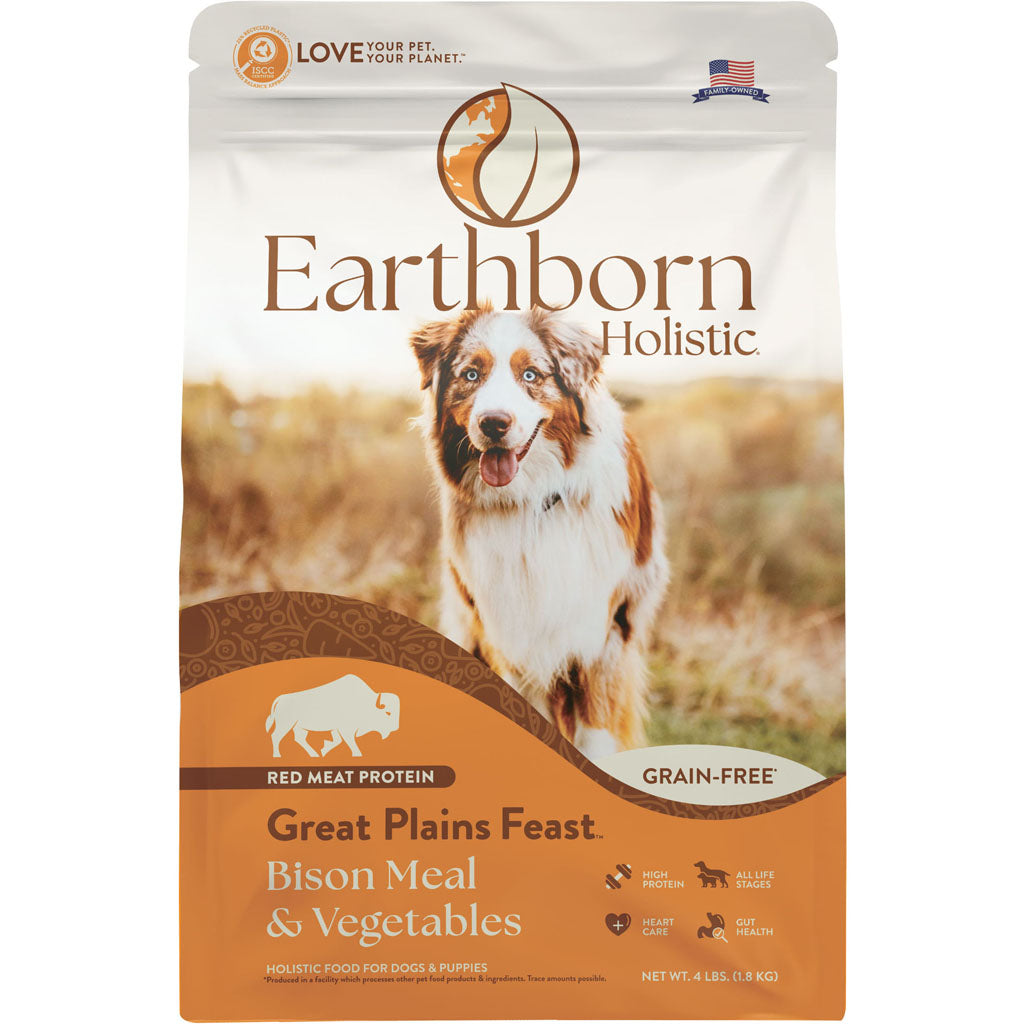 Holistic Great Plains Grain Free Dog Food (BISON, 4 LB)