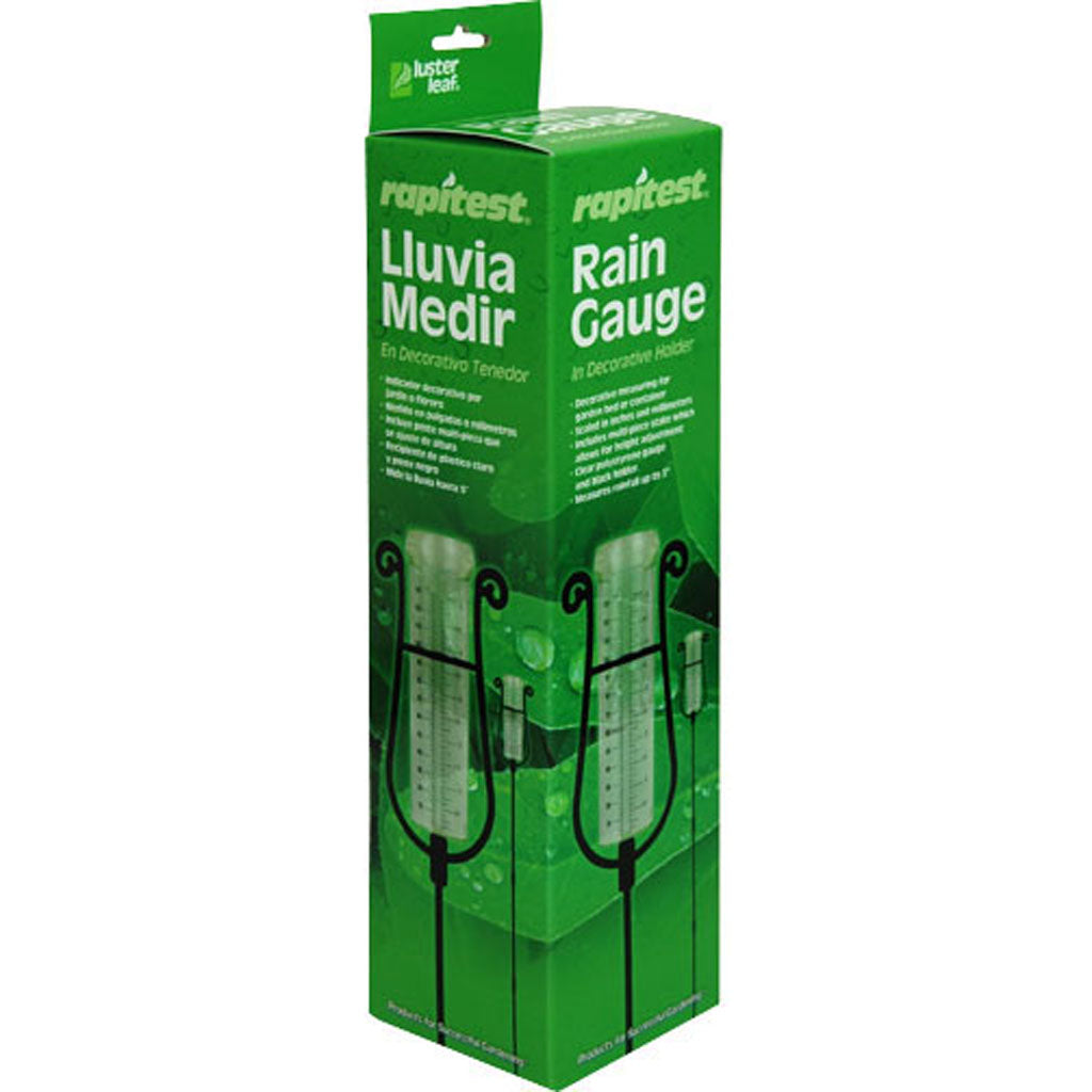 Rapitest Decorative Rain Gauge W/Stake