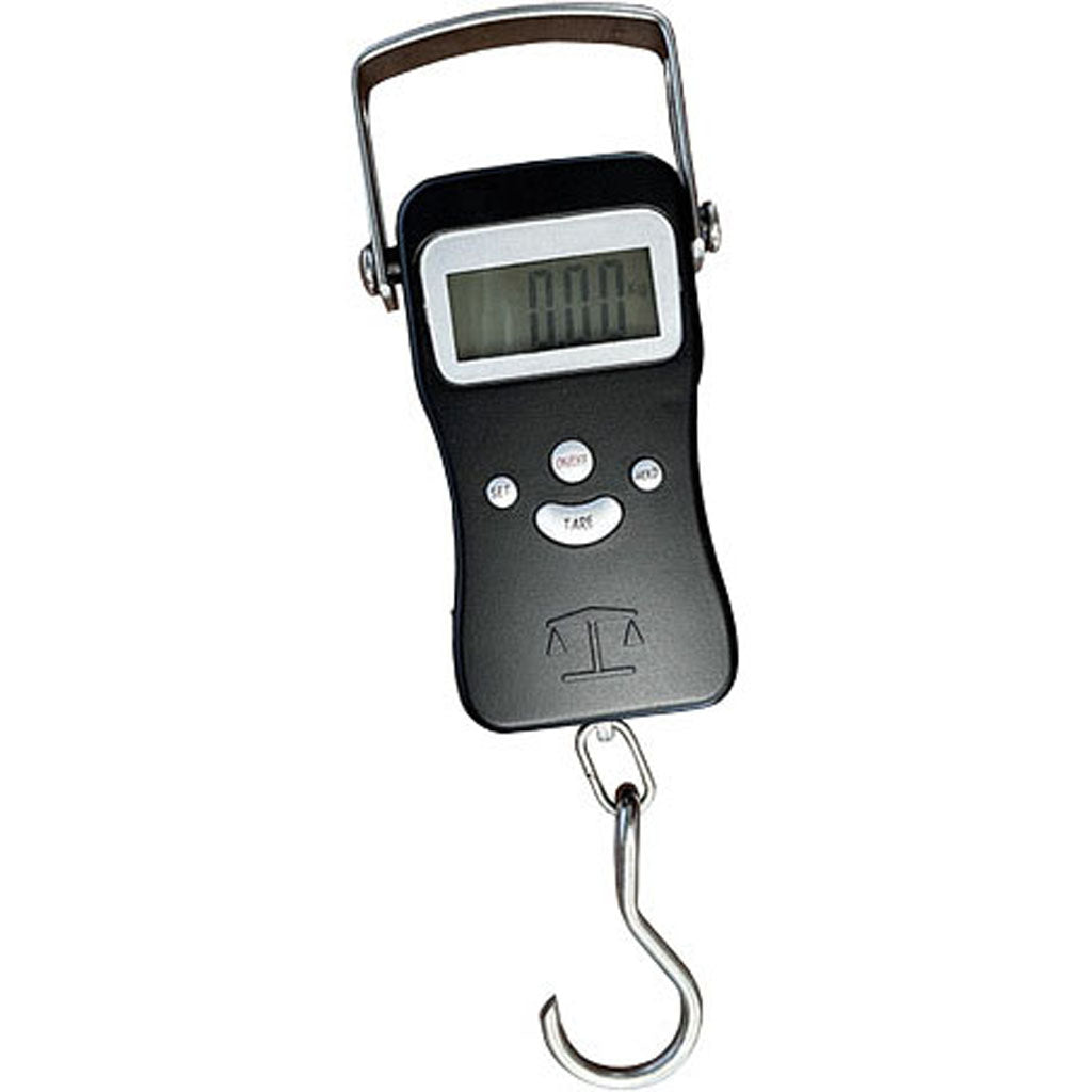 Heavy Duty Metal Digital Hanging Scale (BLACK, 110 LB)