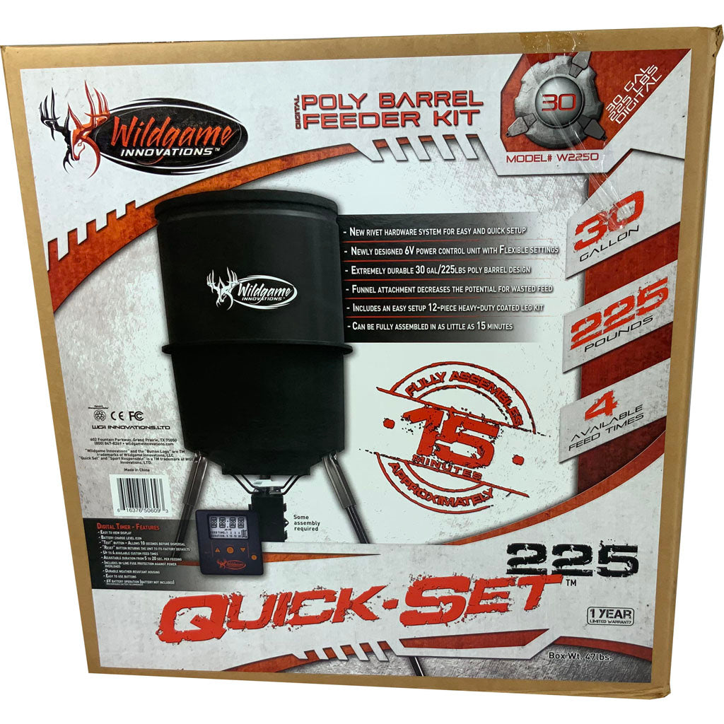 Digital Barrel Wildgame Feeder Kit (30 GAL)