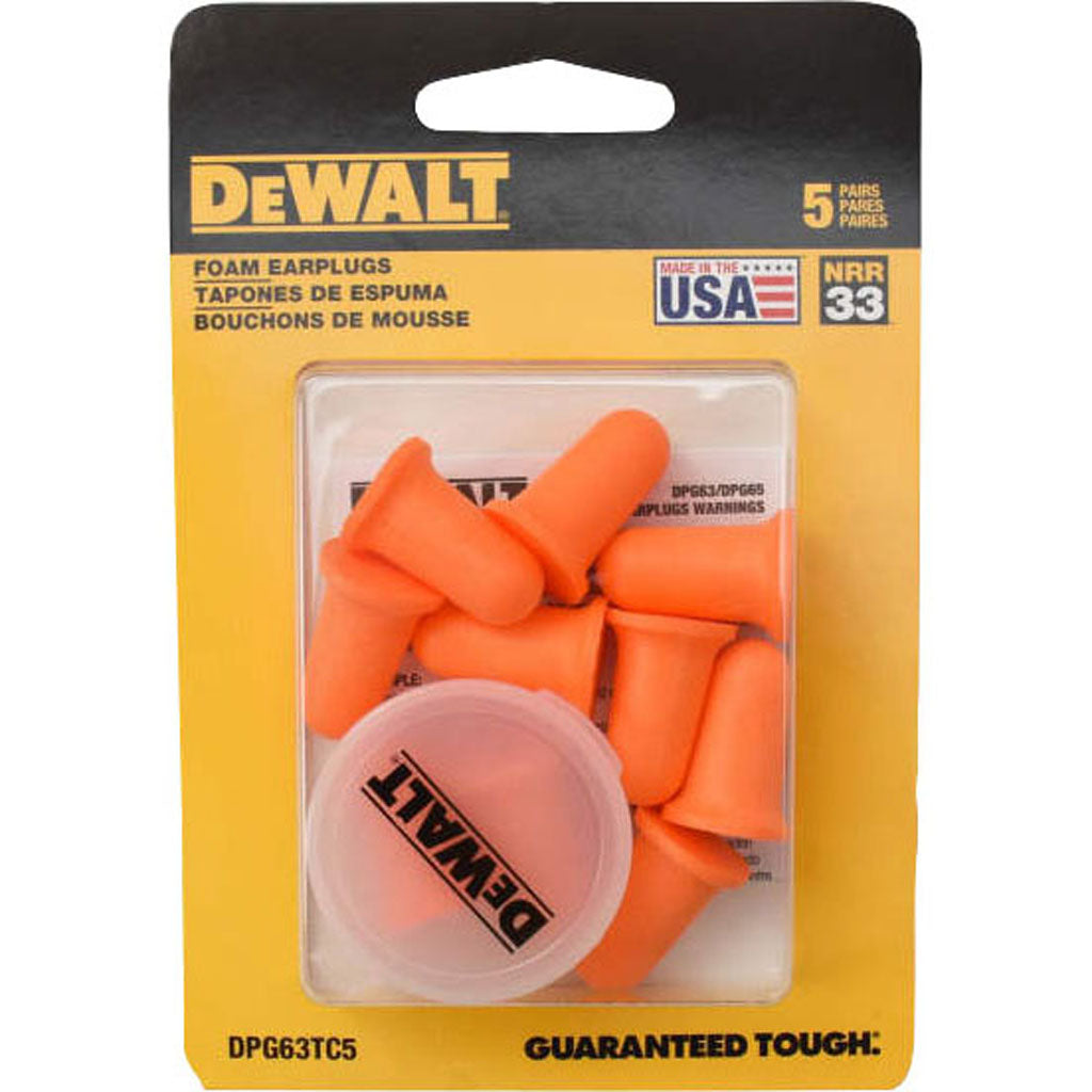 Disposable Foam Earplugs Uncorded (5 PK)