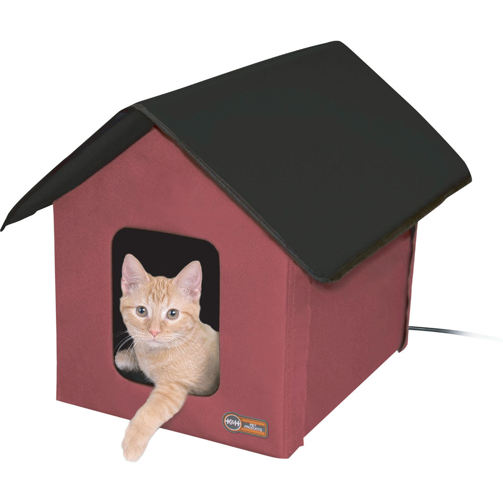 Creative Solutions Kitty Barn Heated (BLUE, 22X19X17 IN)