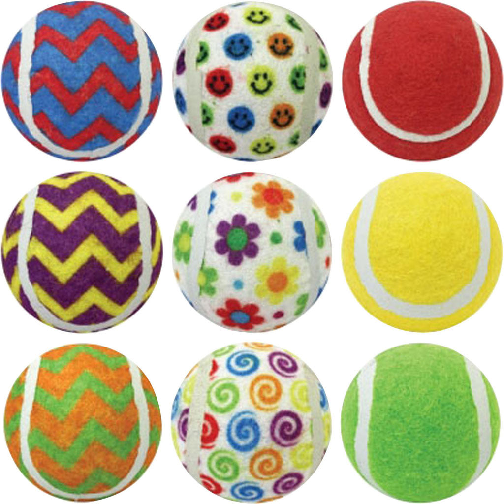 Multipet Ruff Enuff Tennis Balls (2.5 IN-3 PK)