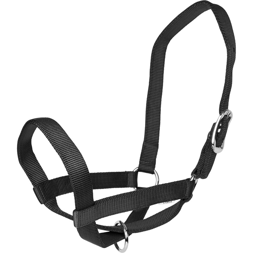 Gatsby Nylon Cattle Halter (BLACK, LG)