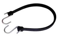 Keeper Epdm Rubber Strap  W/S Hooks (BLACK, 19 IN)