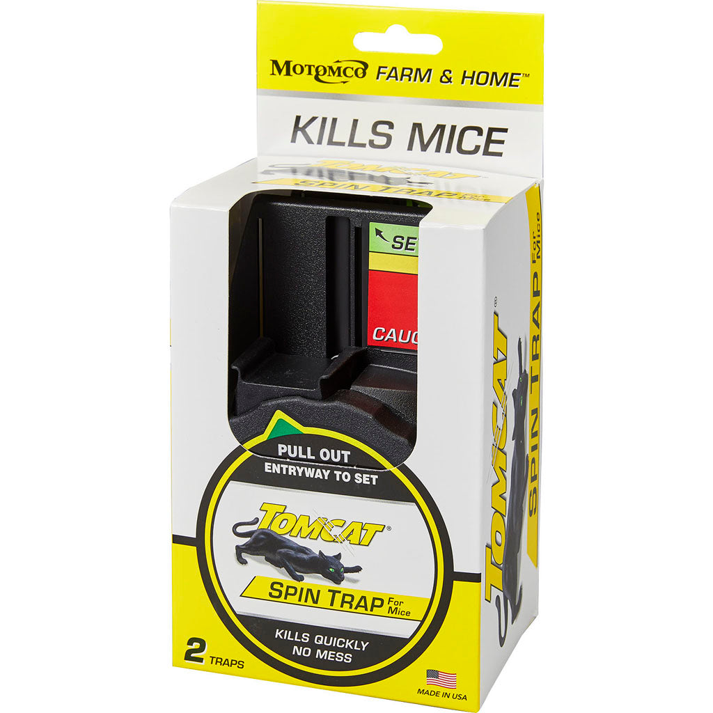 Tomcat Spin Trap For Mice (BLACK, 2 PK)