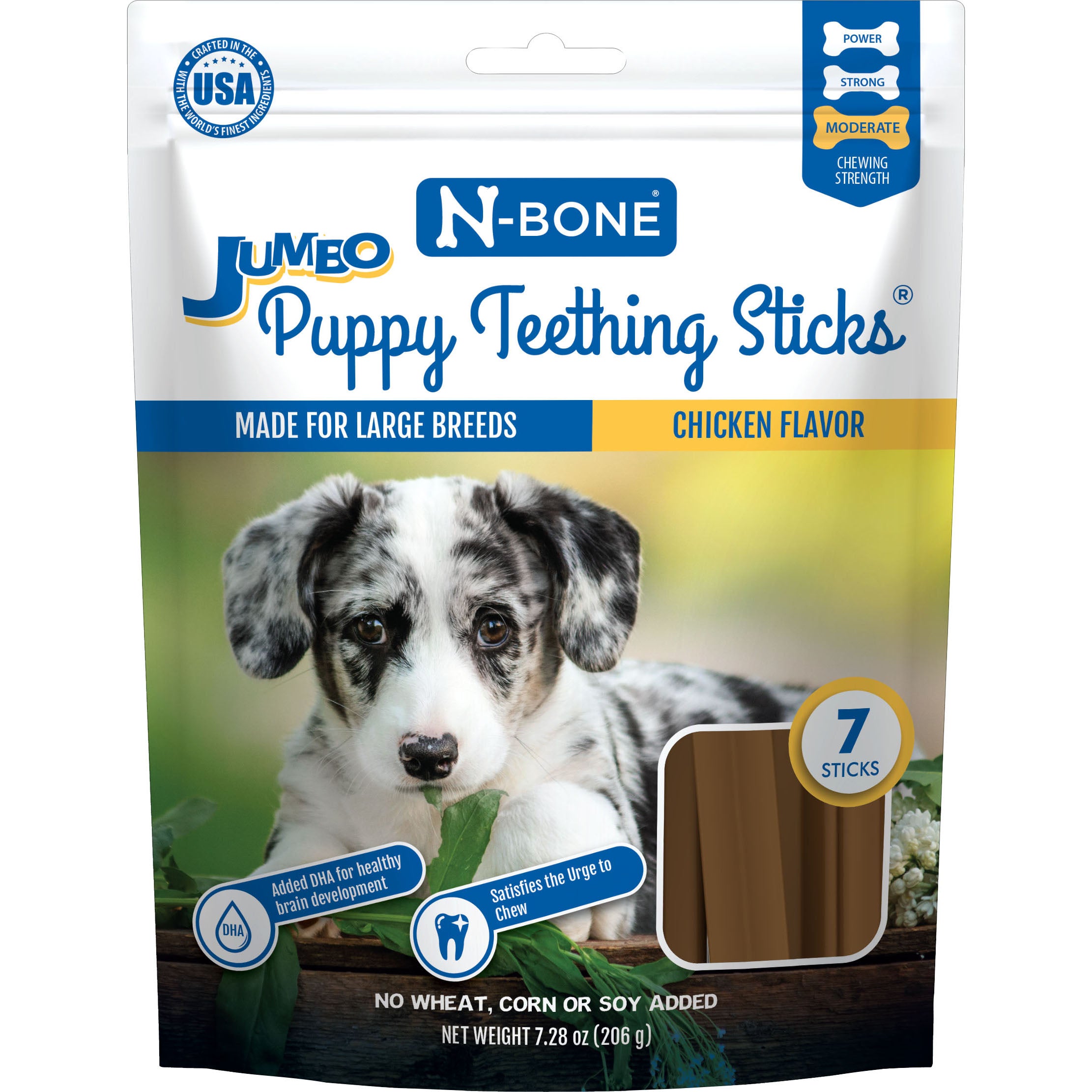 N-Bone Puppy Teething Stick (CHICKEN, 7 CT)