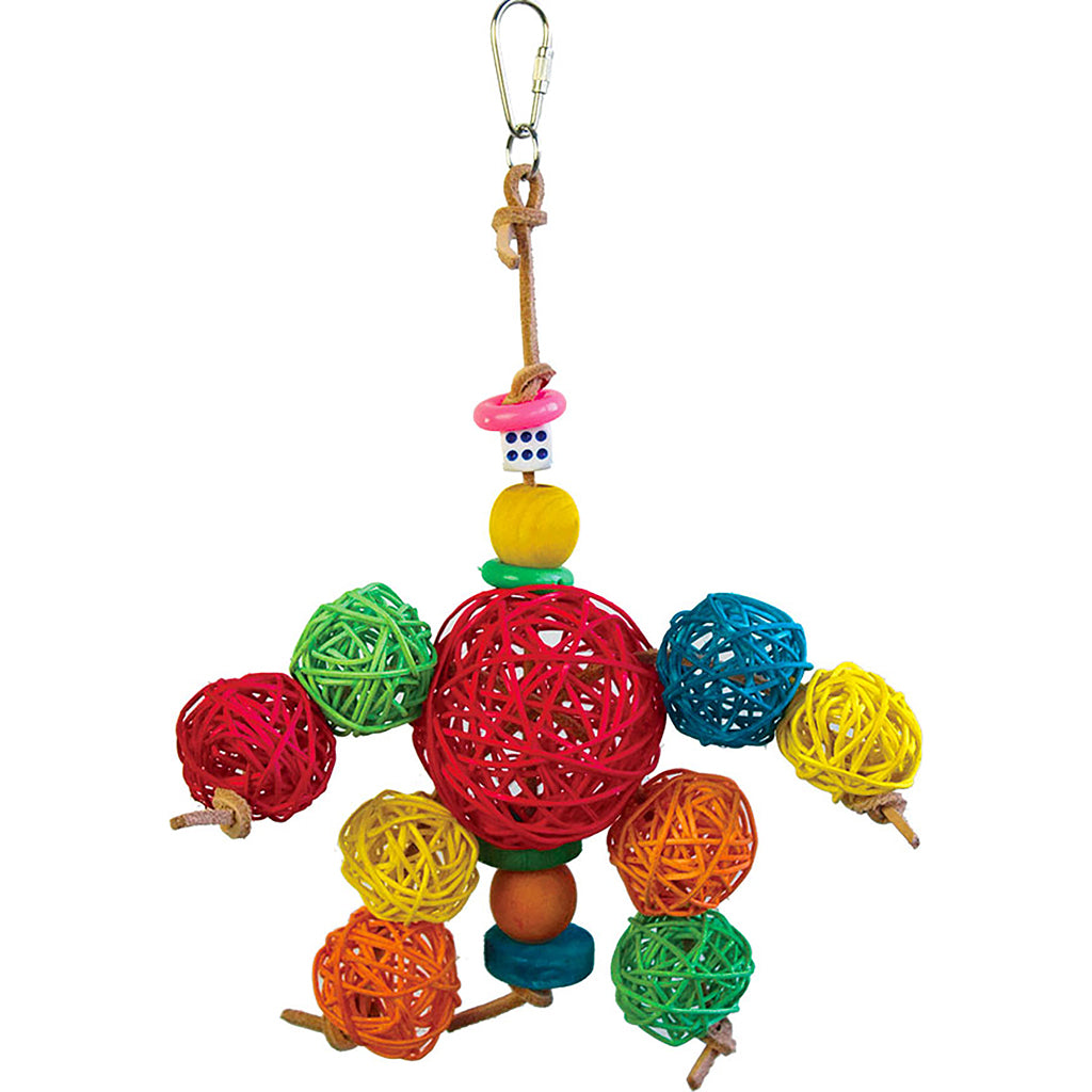 Happy Beaks Have A Ball Bird Toy (11.81X9.5X9.5 I)