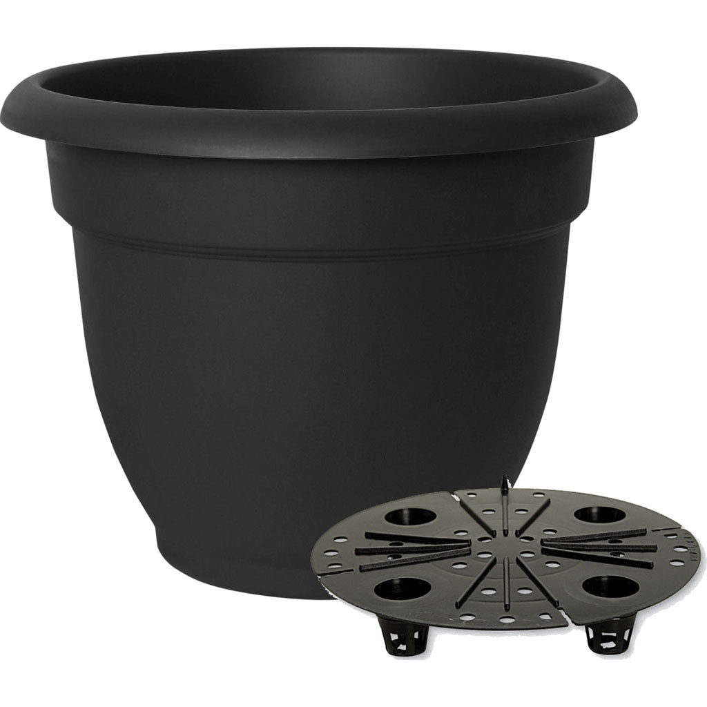 Bloem Ariana Planter (BLACK, 10 IN)