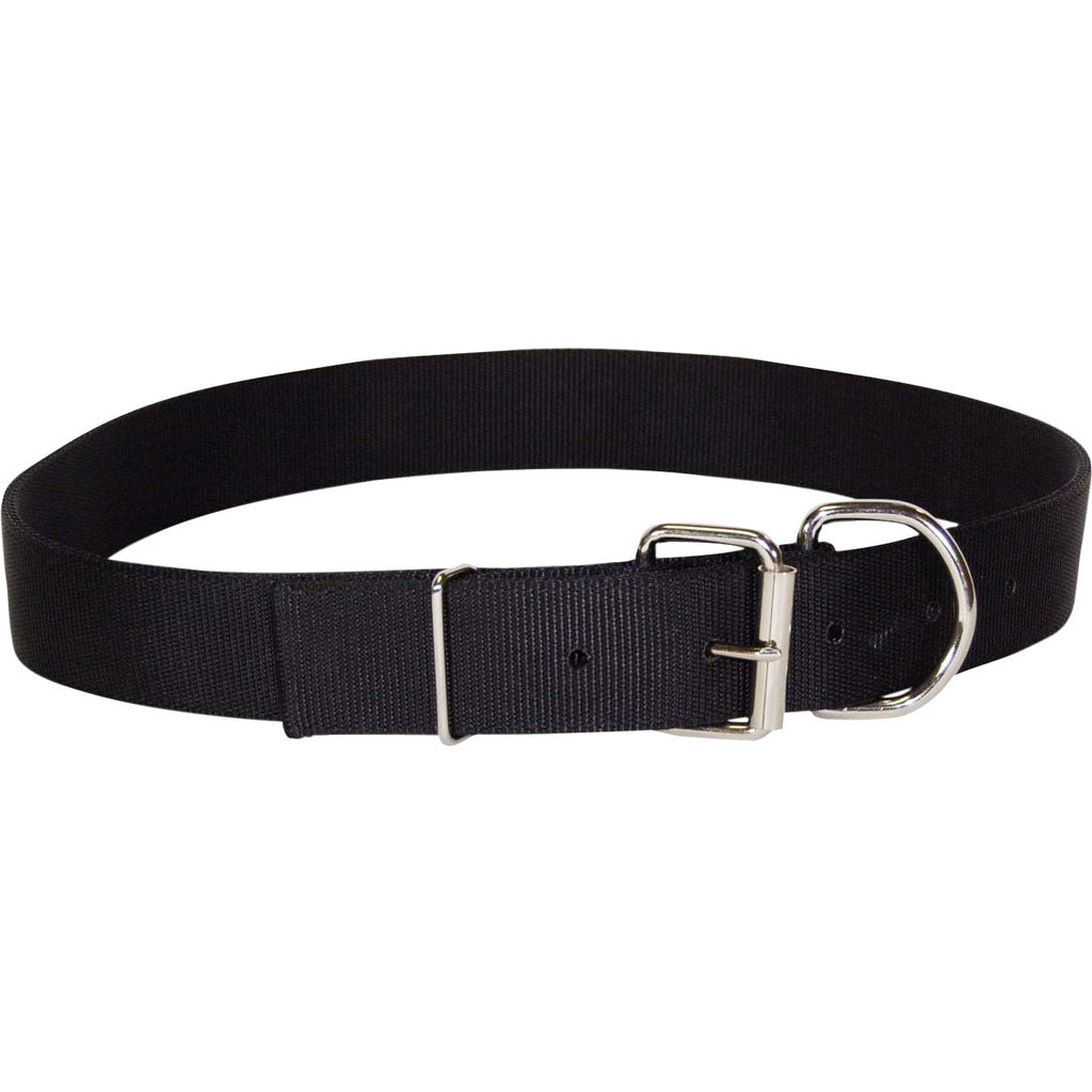 Hamilton Double Thick Nylon Cow Collar (BLACK, CALF)