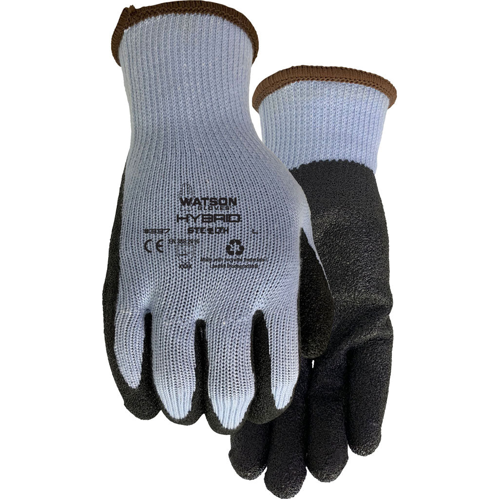 Watson Gloves Mens Stealth Hybrid Wastenot Fabric (BLUE, MD)