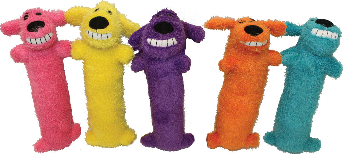 Multipet Loofa Dog Original W/Squeaker (6 IN)