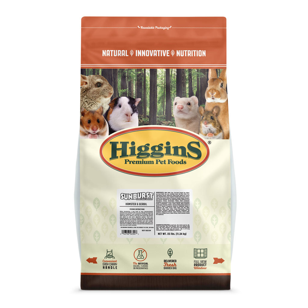 Sunburst Gourmet Blend Hamster & Gerbil (25 LB)