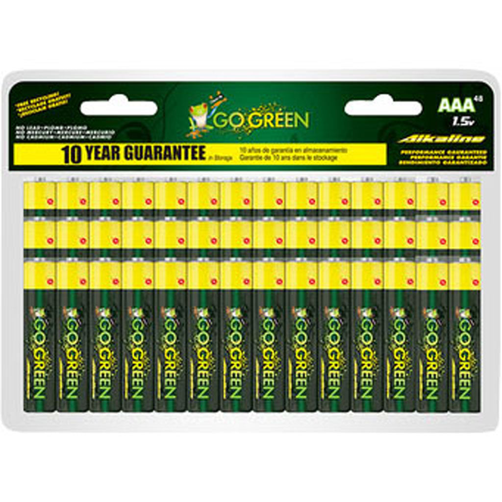 Gogreen Alkaline Battery (AAA-48 PK)