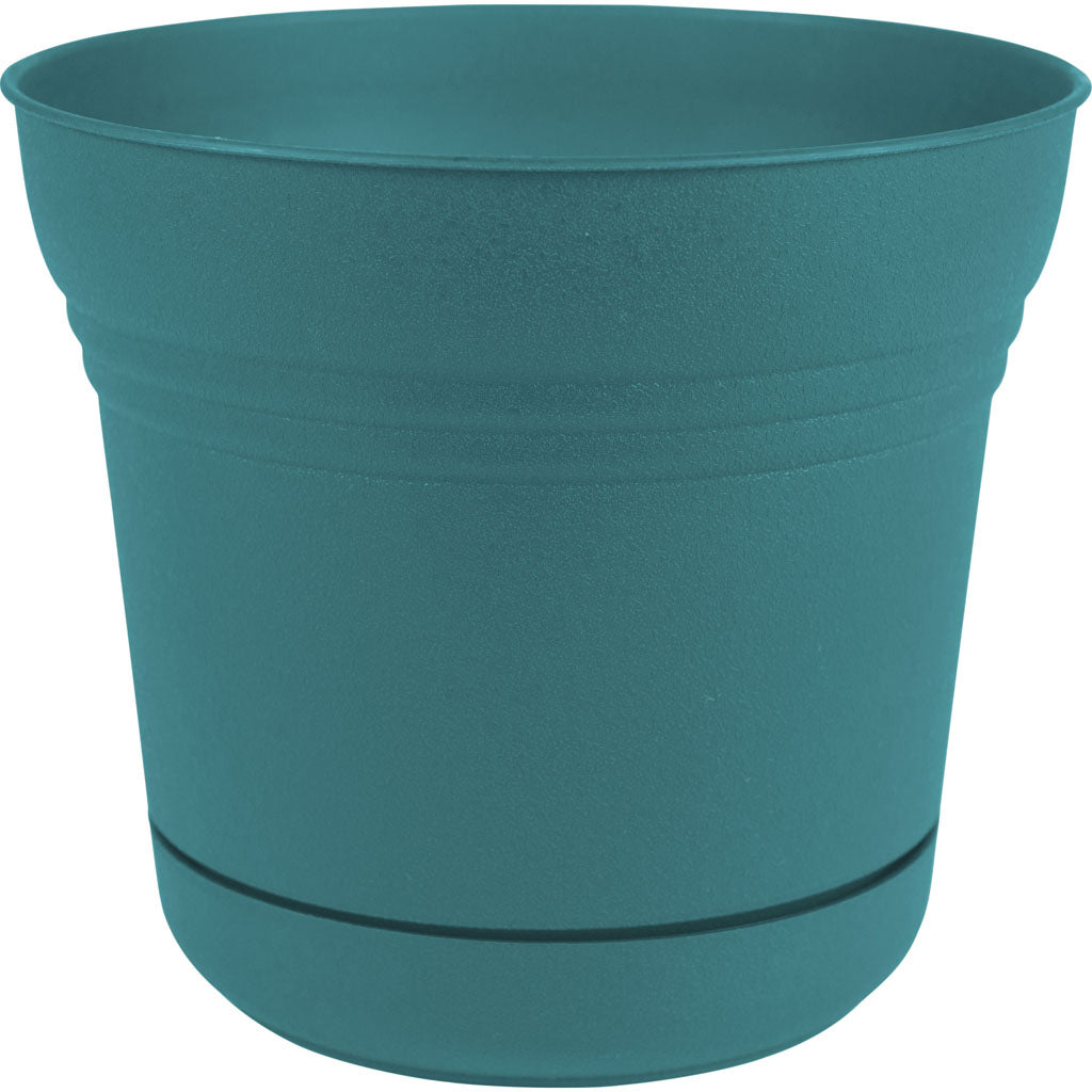 Bloem Saturn Planter (BERMUDA TEAL, 12 IN)