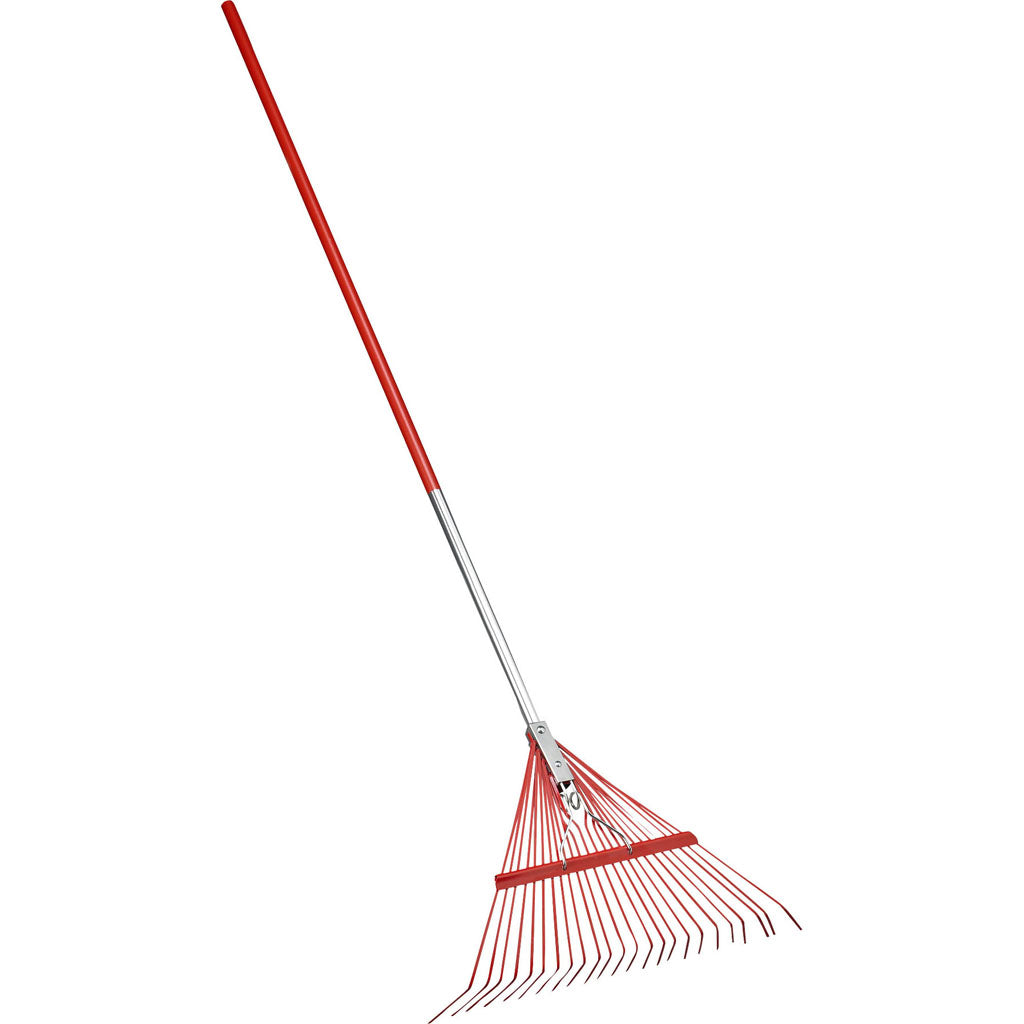 24 Tine Aluminum Handle Spring Brace Rake (RED)