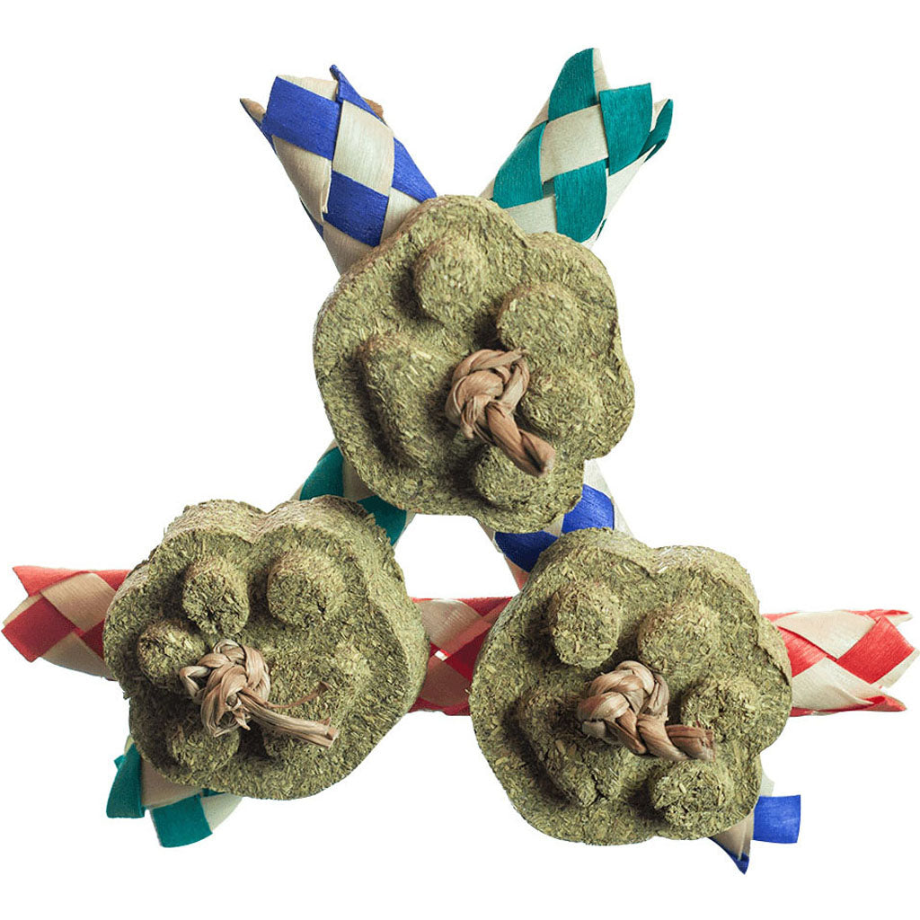 Nibbles Timothy Hay Chews W/Paper Finger Traps