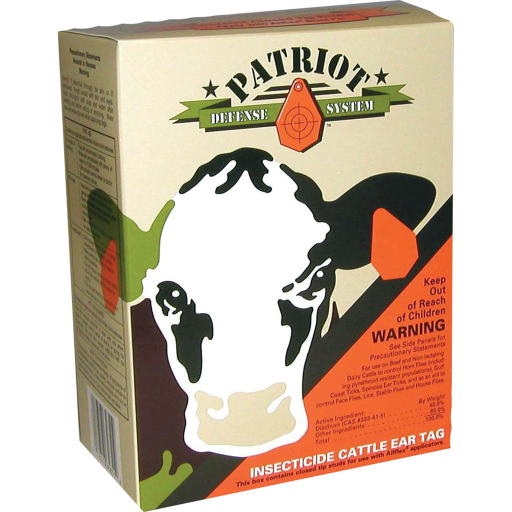 Patriot Insecticide Cattle Ear Tag (YELLOW, 20 PK)