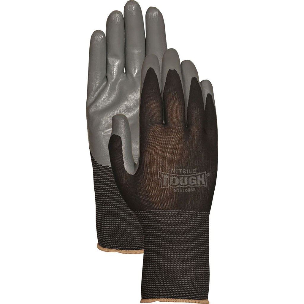 Bellingham Nitrile Tough Gloves (BLACK, LG)