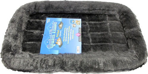 Quiet Time Sheepskin Bed (GRAY, 22X13 IN)