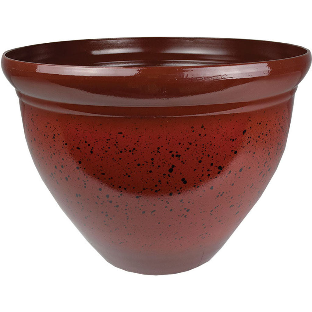Pizzazz Resin Pottery Planter (RED, 12 IN)