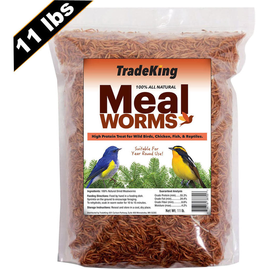 Tradeking Dried Mealworms (11 LB)