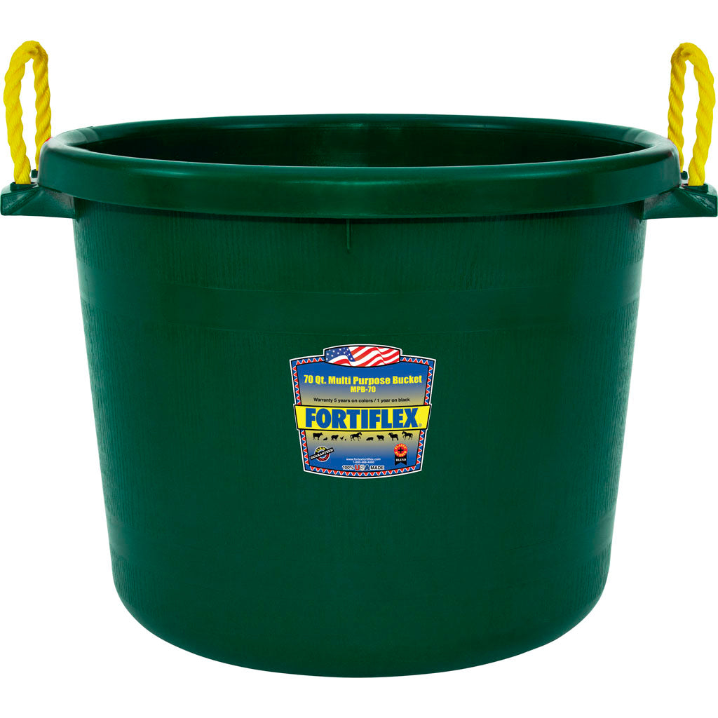 Fortiflex Multi-Purpose Bucket (GREEN, 70 QT)