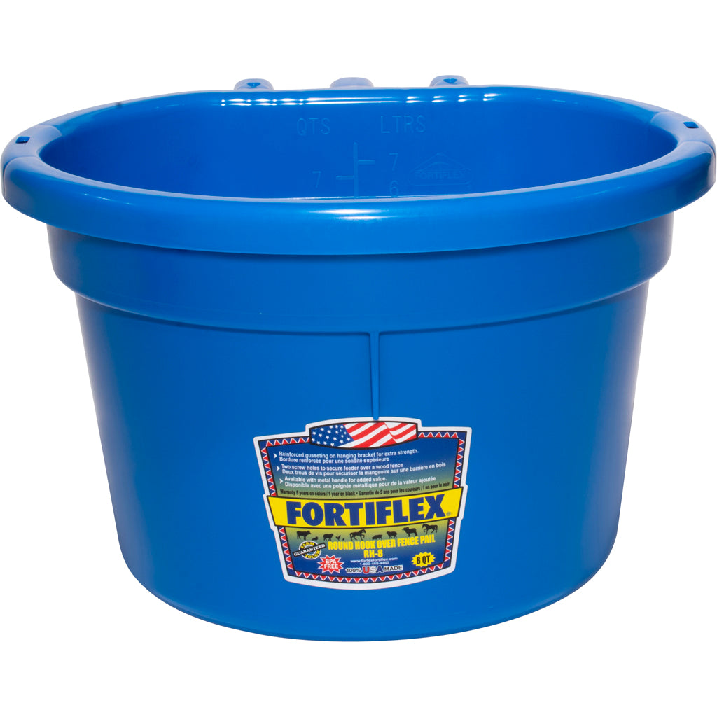 Fortex Round Over The Fence Pail (BLUE, 8 QT)