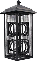 Fly Thru Wild Bird Feeder (BLACK, 2 LB CAP)