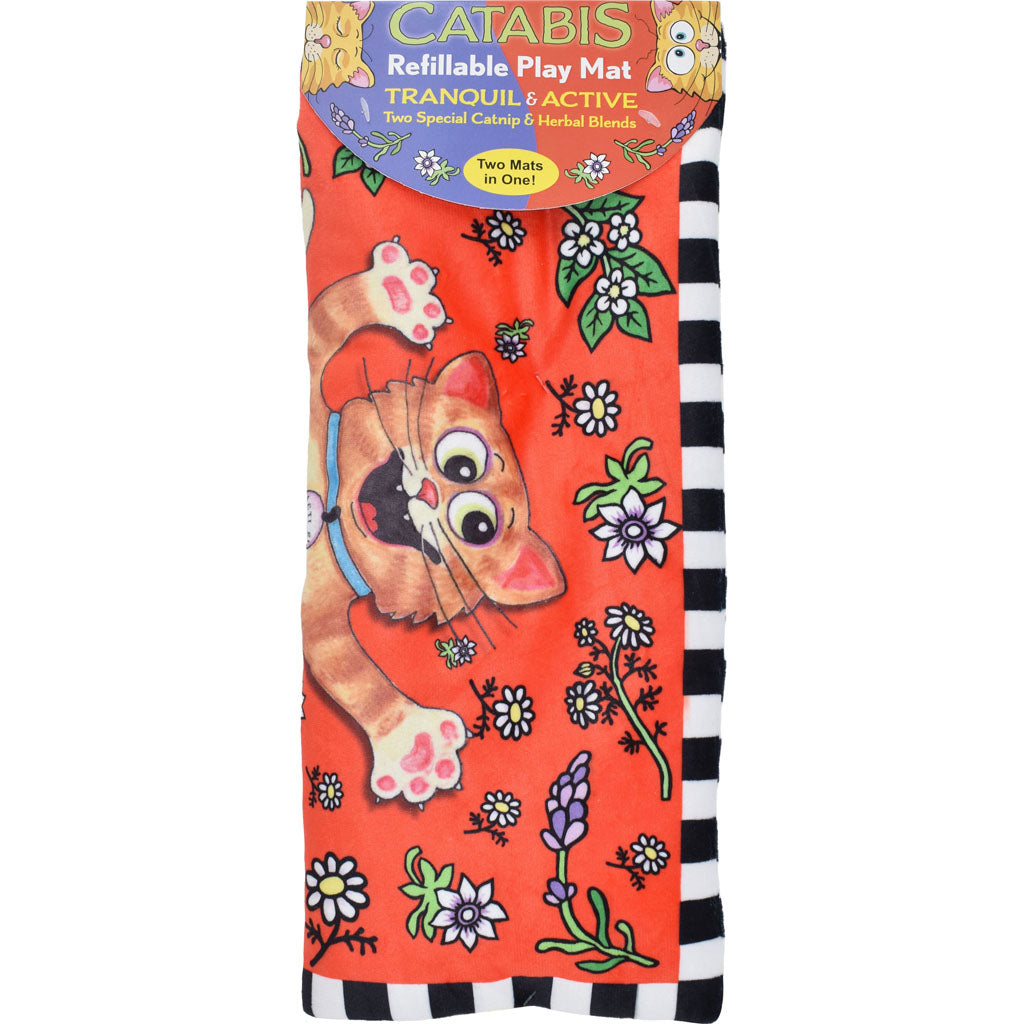 Multipet Catabis Playmat Active & Tranquil (BLUE/RED/PURPLE, MD)