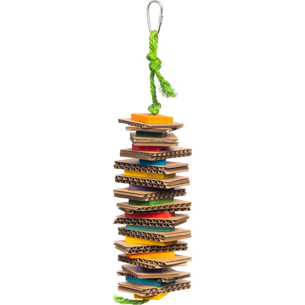 Shredding Stack Bird Toy (3X2X13.25 IN)
