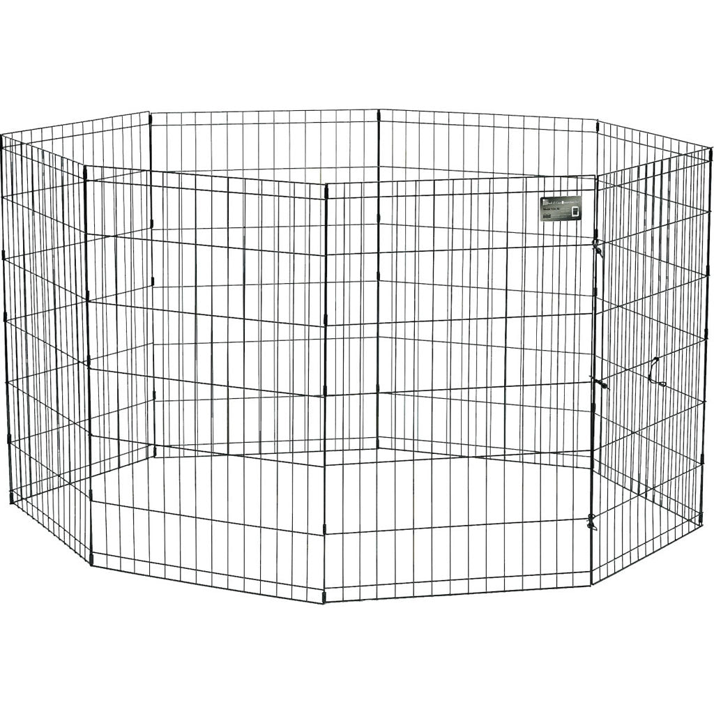 8 Panel Exercise Pen (BLACK, 24X36 IN)