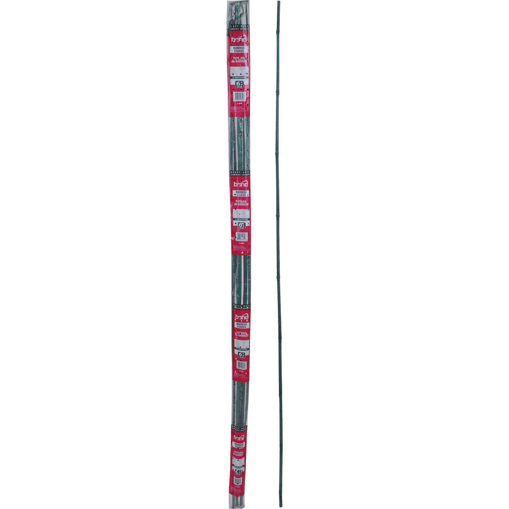 Bond Packaged Heavy Duty Bamboo Stakes (GREEN, 6 FT-6 PK)