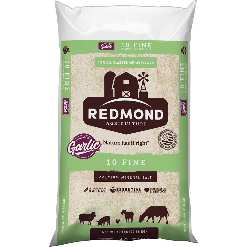 Redmond Loose Mineral Salt With Garlic (50 LB)