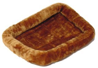 Quiet Time Sheepskin Bed (CINNAMON, 30X21 IN)