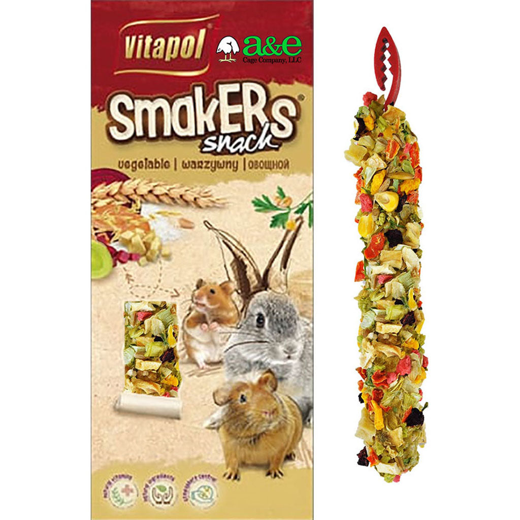 Smakers Treat Stick Small Animal (VEGETABLE, 2 PK)