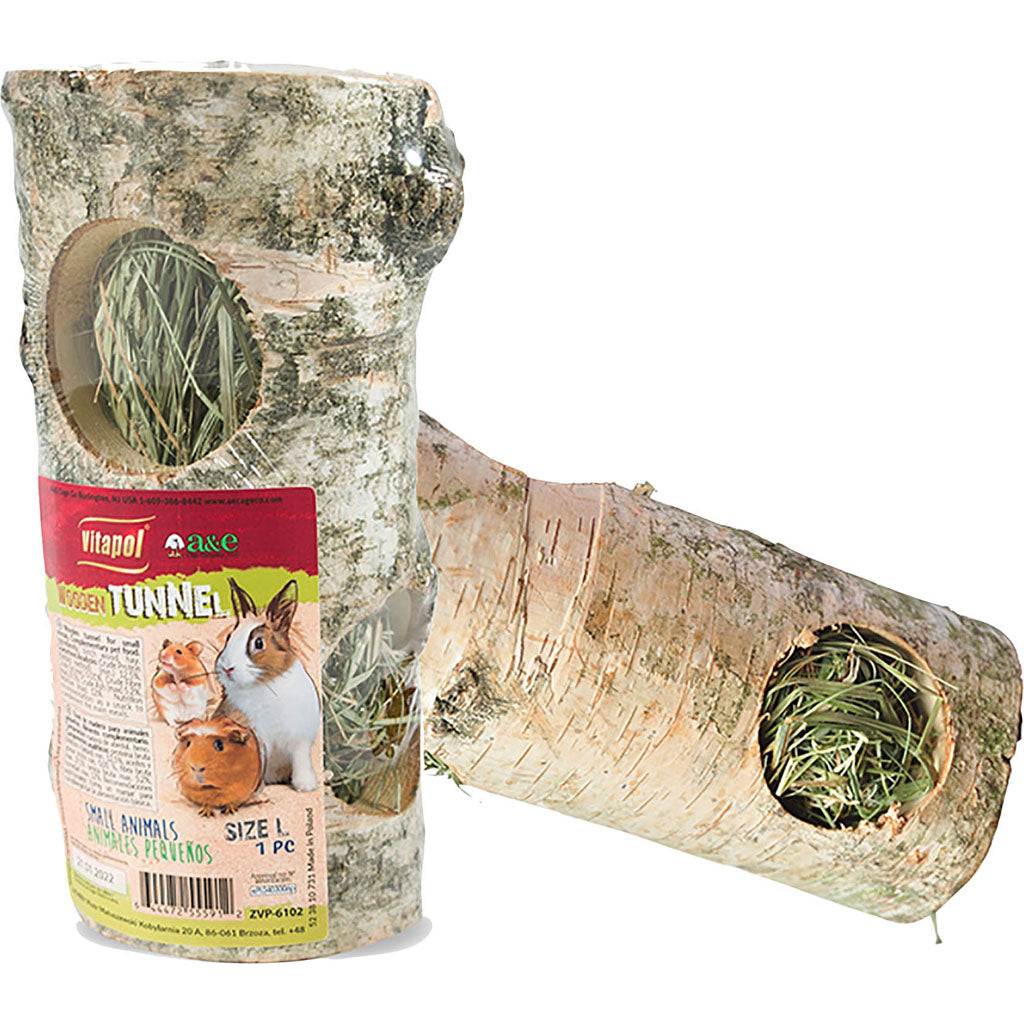 Vitapol Wood Tunnel W/Hay (LG-8 IN)
