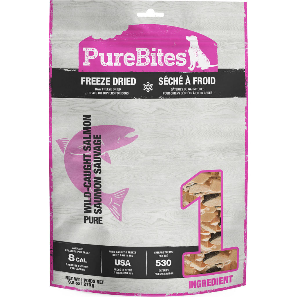 Purebites Freeze Dried Dog Treats (SALMON, 9.5 OZ)