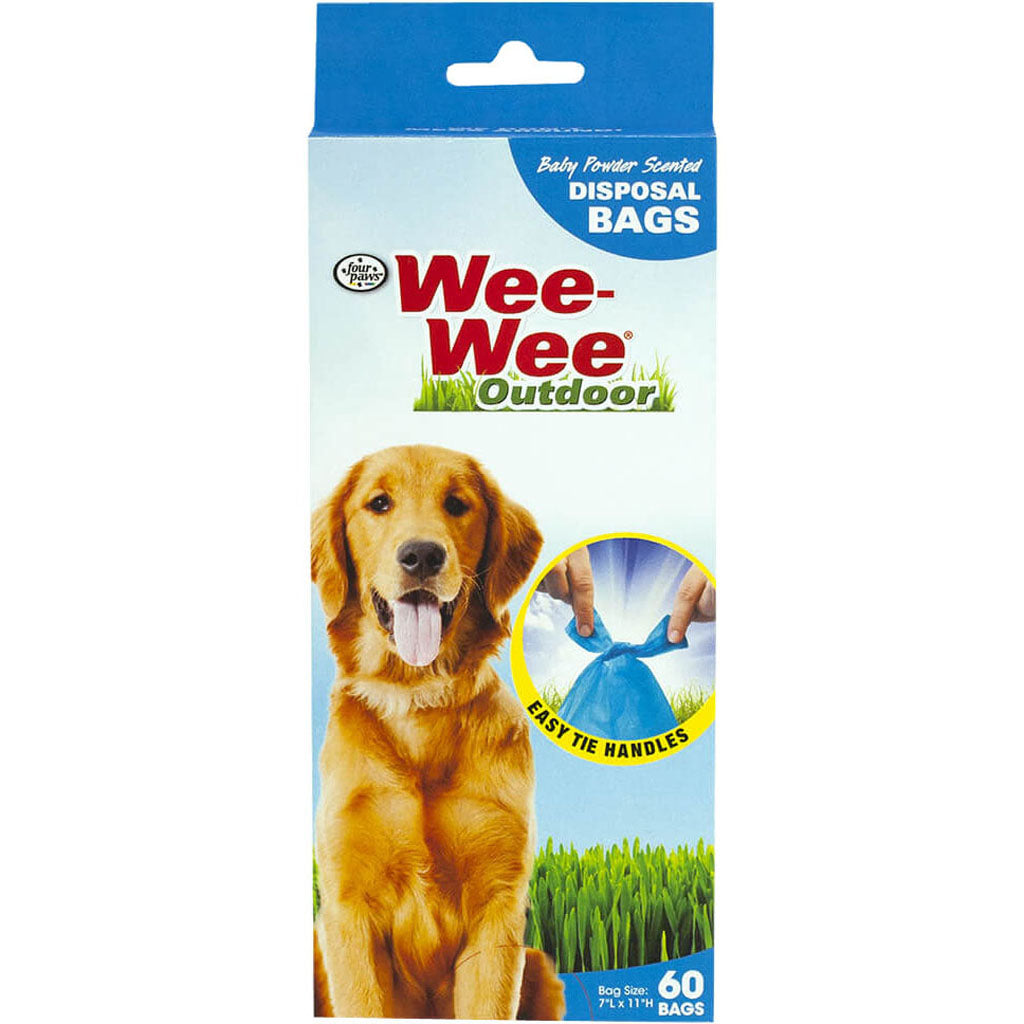 Wee-Wee Disposable Doggie Doo Bags (BLUE, 60 PK)