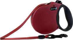 Alcott Adventure Retractable Belt Leash (RED, XS-10 FT)