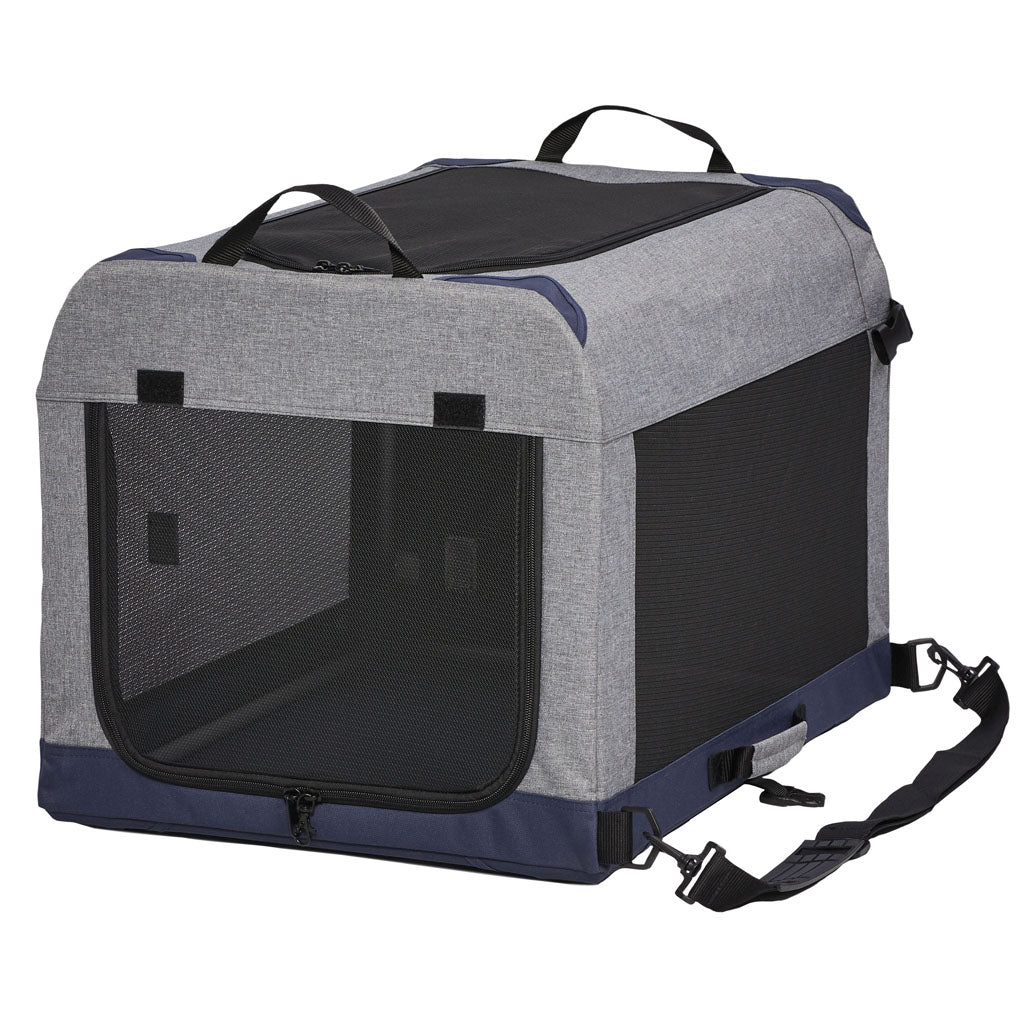 Midwest Homes Canine Camper Tent Crate (GRAY, 30 IN)