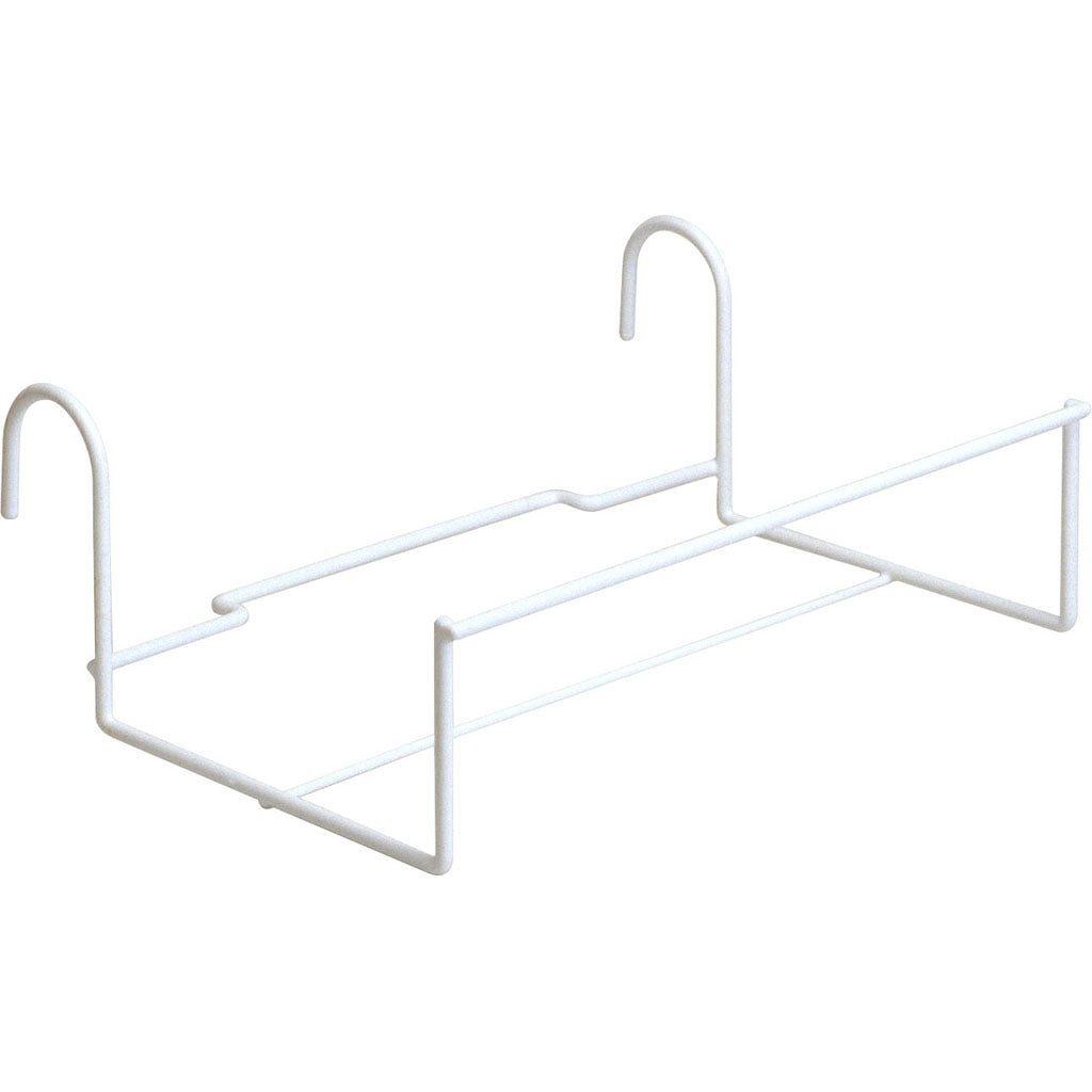 Wire Flower Box Holder Bracket (WHITE, 18-36 IN)