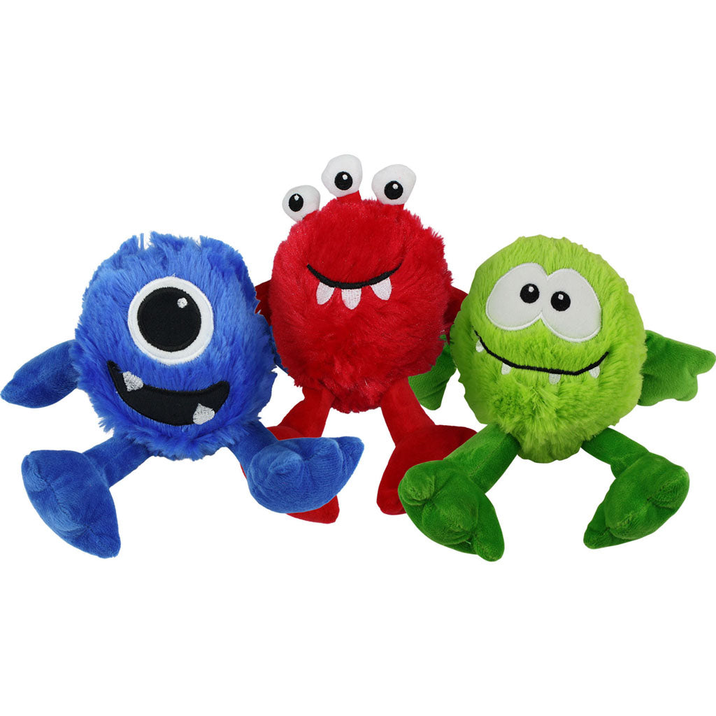 Multipet Minipet Monsters Plush Dog Toy (ASSORTED, 5 IN)