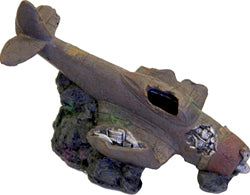 Exotic Environments Sunken Wwii Plane W/Cave (BROWN)